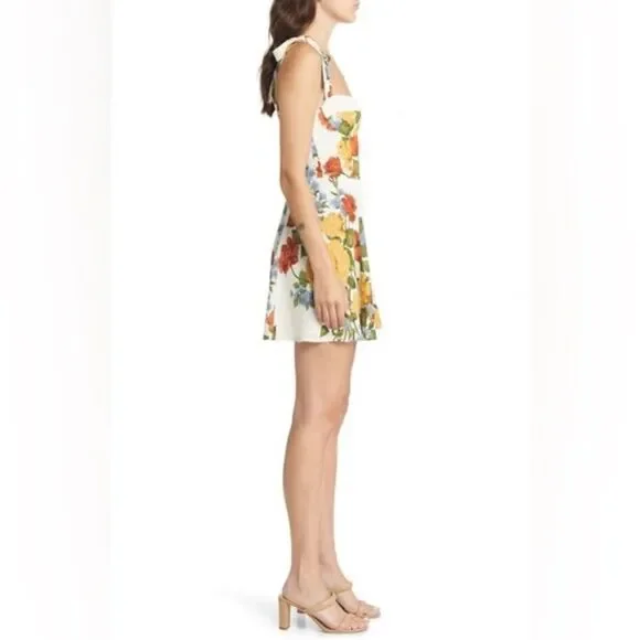 Reformation Niara Dress in Formosa Women's Bustier Top Mini Dress NWT 12 $248 - Picture 6 of 7